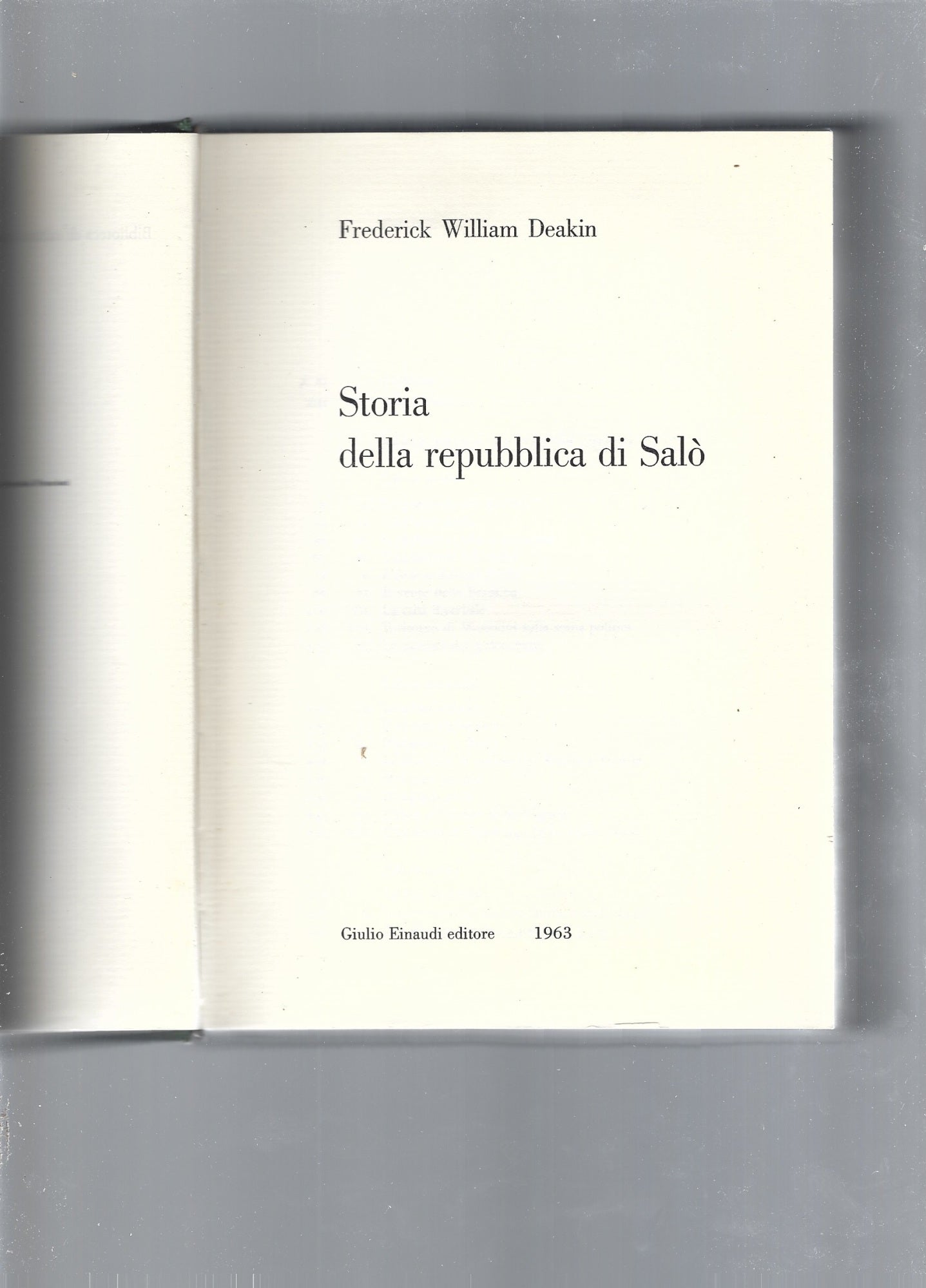 Storia della repubblica di Salò - copertina