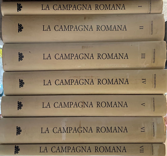 La campagna romana antica, medioevale e moderna. (7 Vol). - copertina