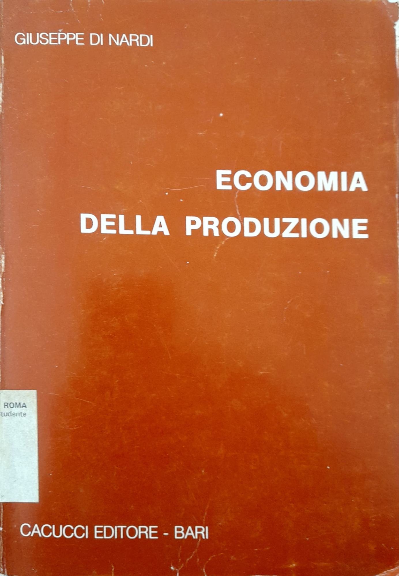 Economia della produzione - copertina
