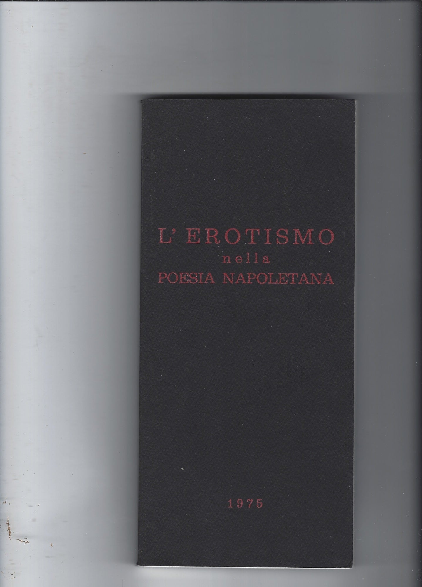 L'erotismo nella poesia napoletana - copertina