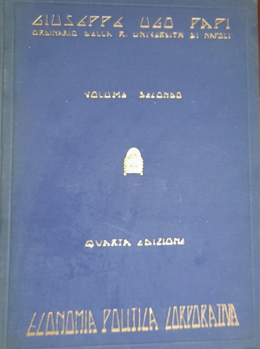 Lezioni di economia corporativa (volume secondo) - copertina