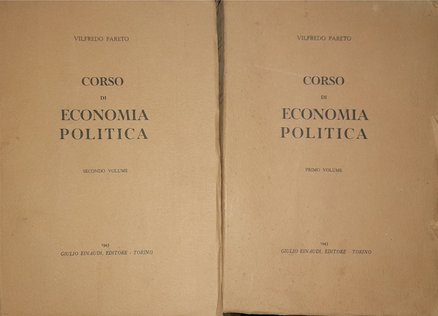 Corso di economia politica (volume primo e secondo) - copertina