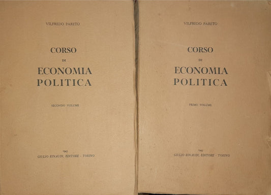 Corso di economia politica (volume primo e secondo) - copertina
