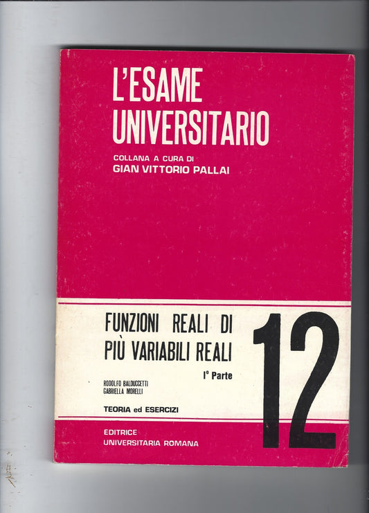 Funzioni reali di più variabili reali - copertina
