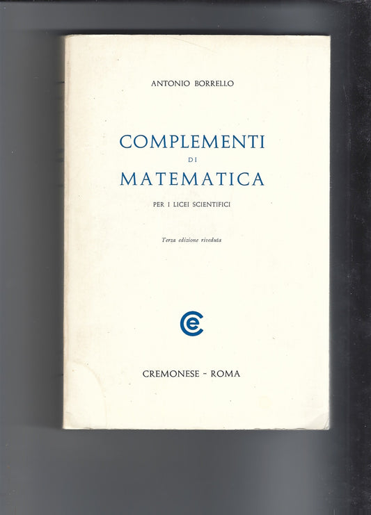Complementi di matematica - copertina
