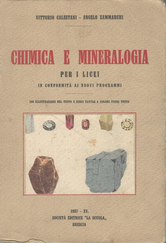 Chimica e mineralogia per i licei - copertina