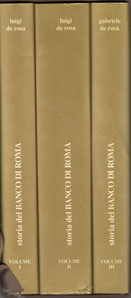 Storia del Banco di Roma. 3 volumi. - copertina