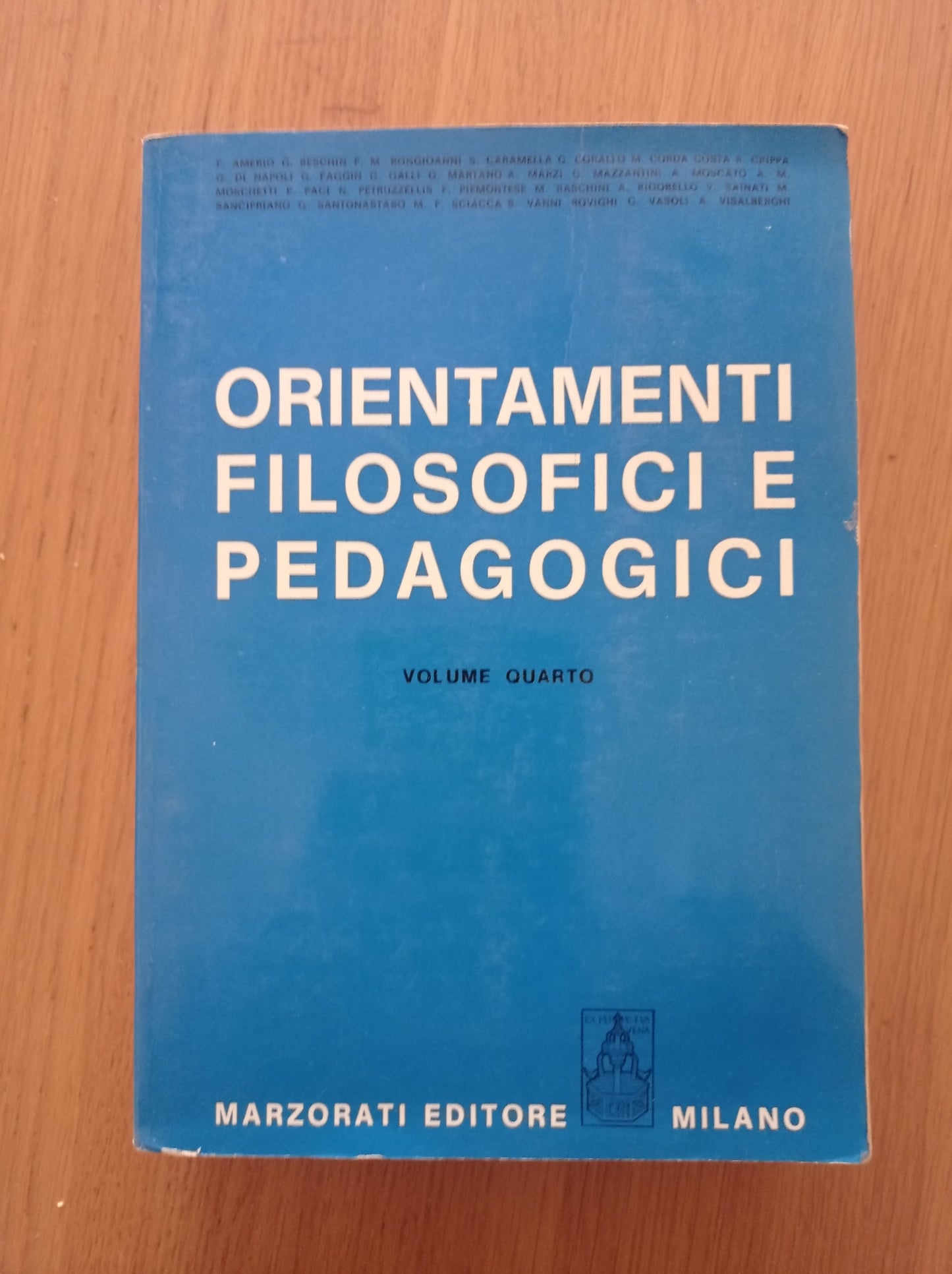 Orientamenti filosofici e pedagogici Vol 4 - copertina