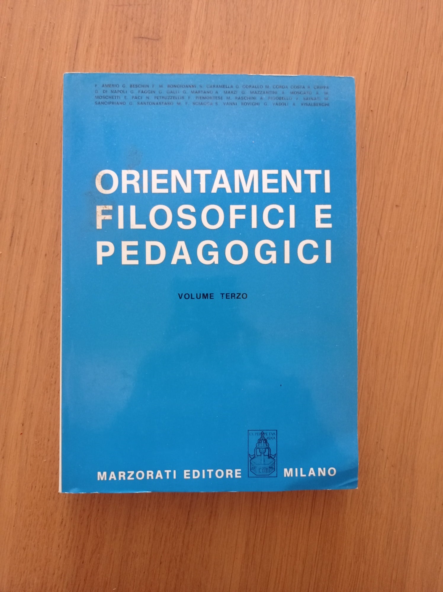 Orientamenti filosofici e pedagogici Vol.3 - copertina