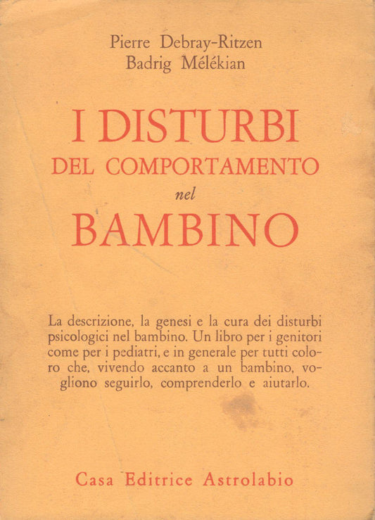 I disturbi del comportamento nel bambino - copertina