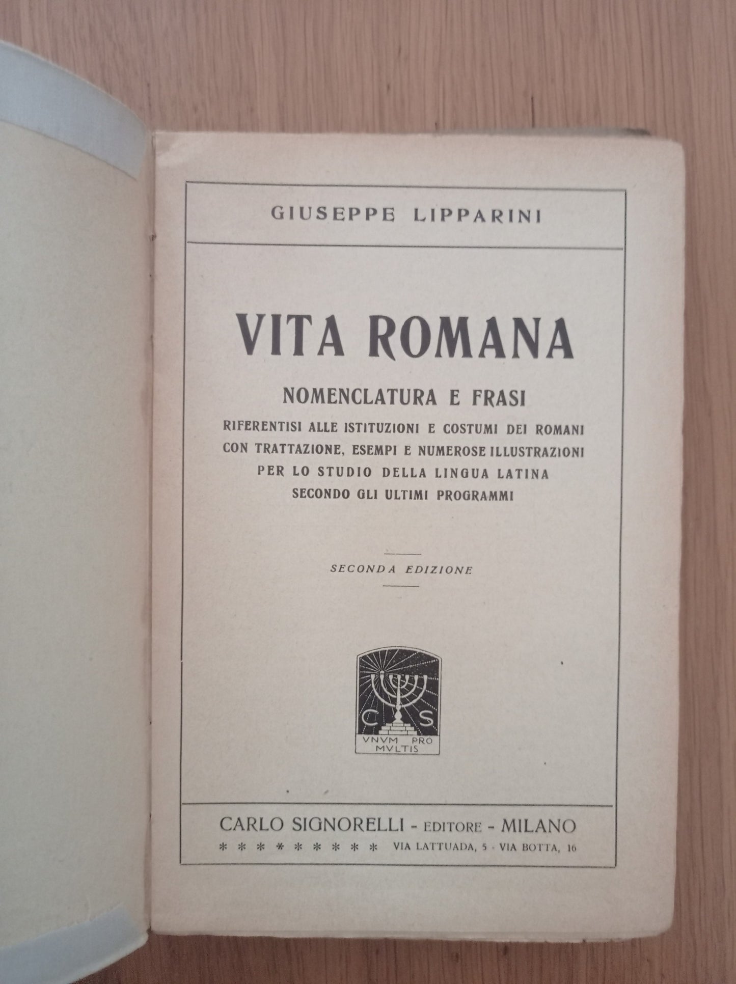 Vita romana - copertina