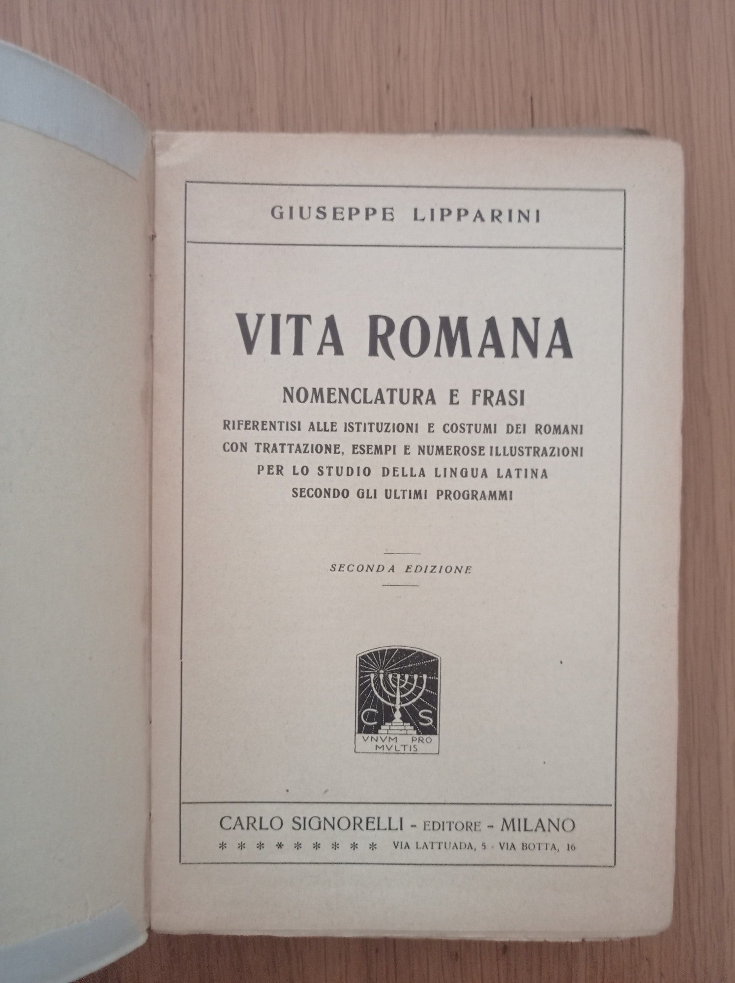 Vita romana - copertina