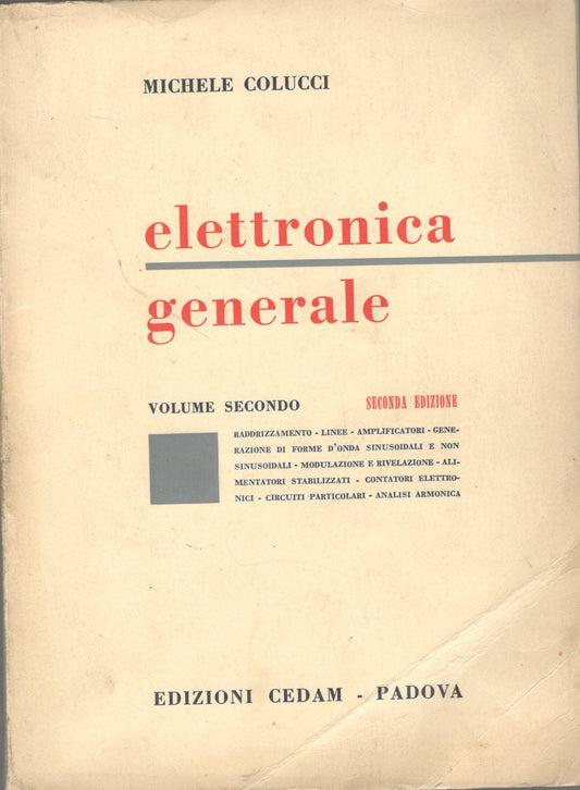 Elettronica generale (volume secondo) - copertina