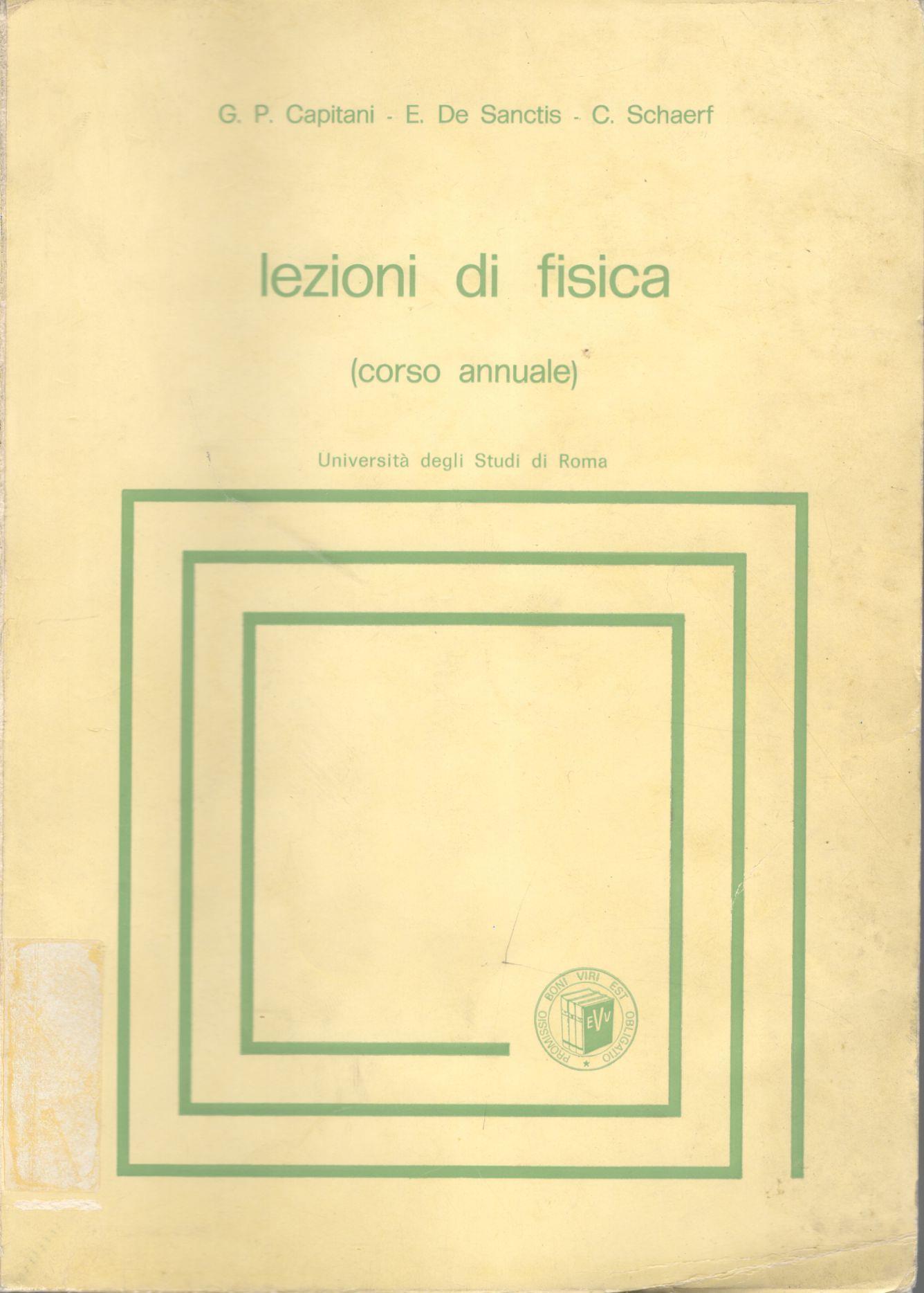 Lezioni di fisica (corso annuale) - copertina