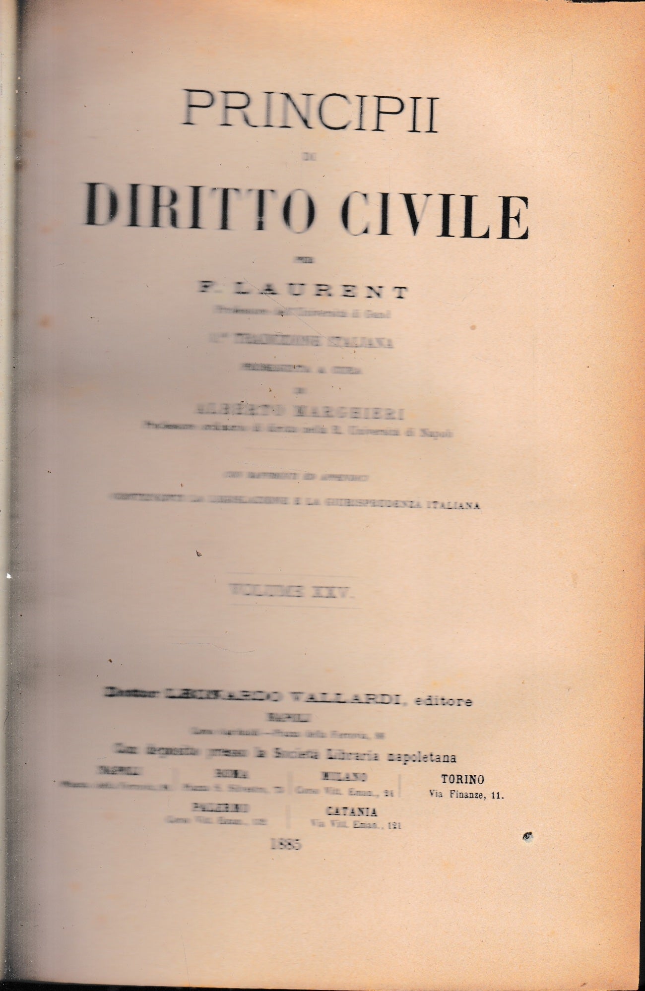 Principii di Diritto Civile, vol. 25 - copertina