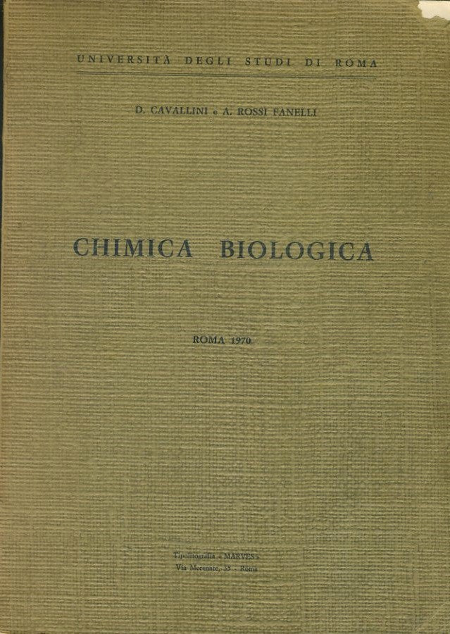 Chimica biologica - copertina