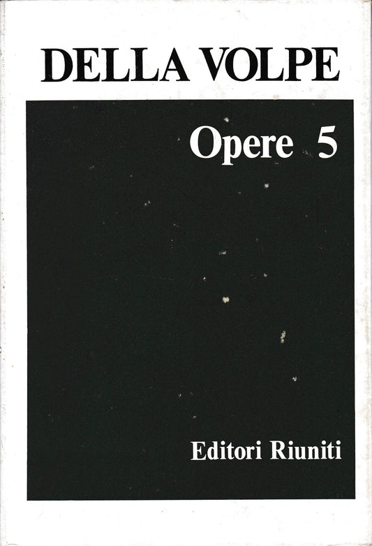 Opere vol. 5. - copertina