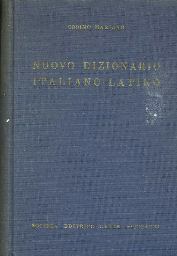 Nuovo dizionario italiano - latino - copertina