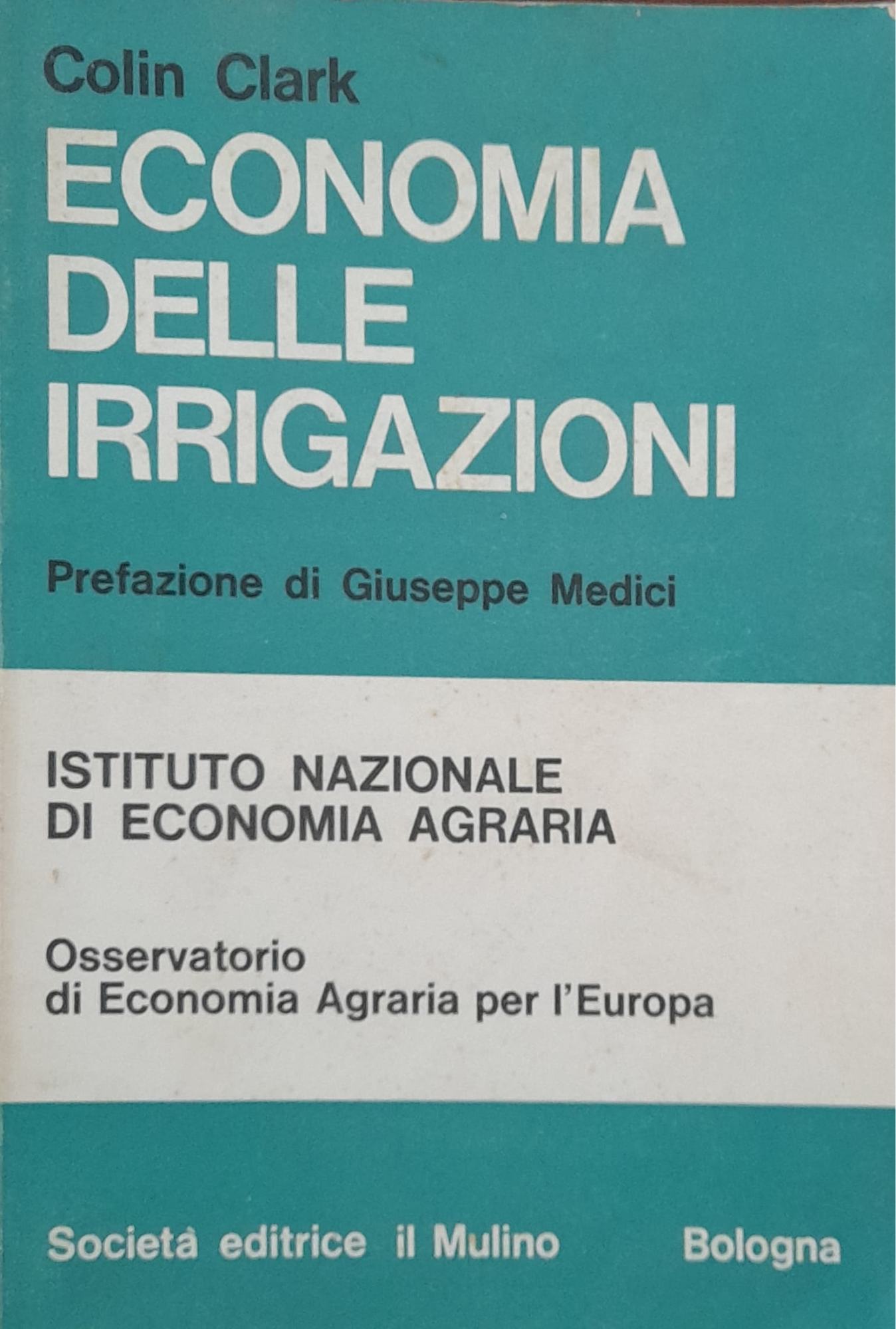 Economia delle irrigazioni - copertina