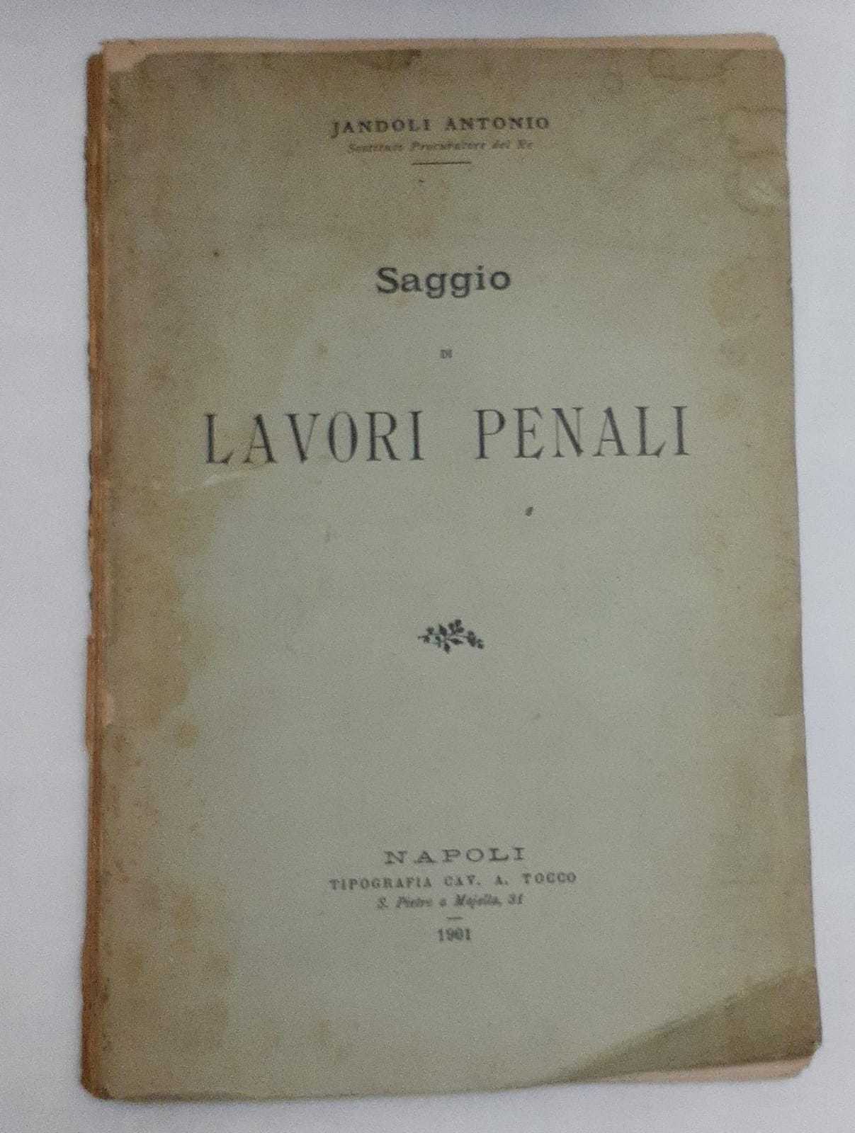 Saggio di lavori penali - copertina