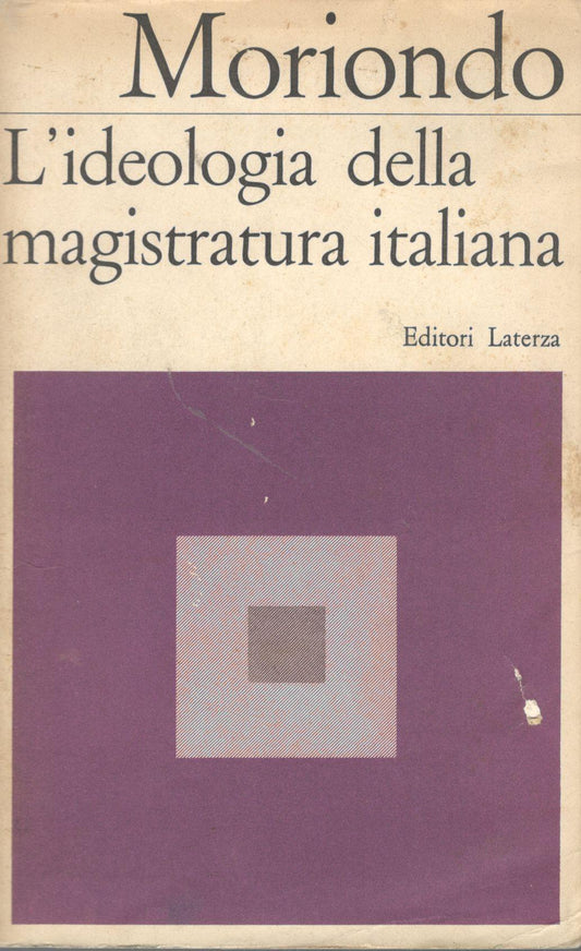 L'ideologia della magistratura italiana - copertina