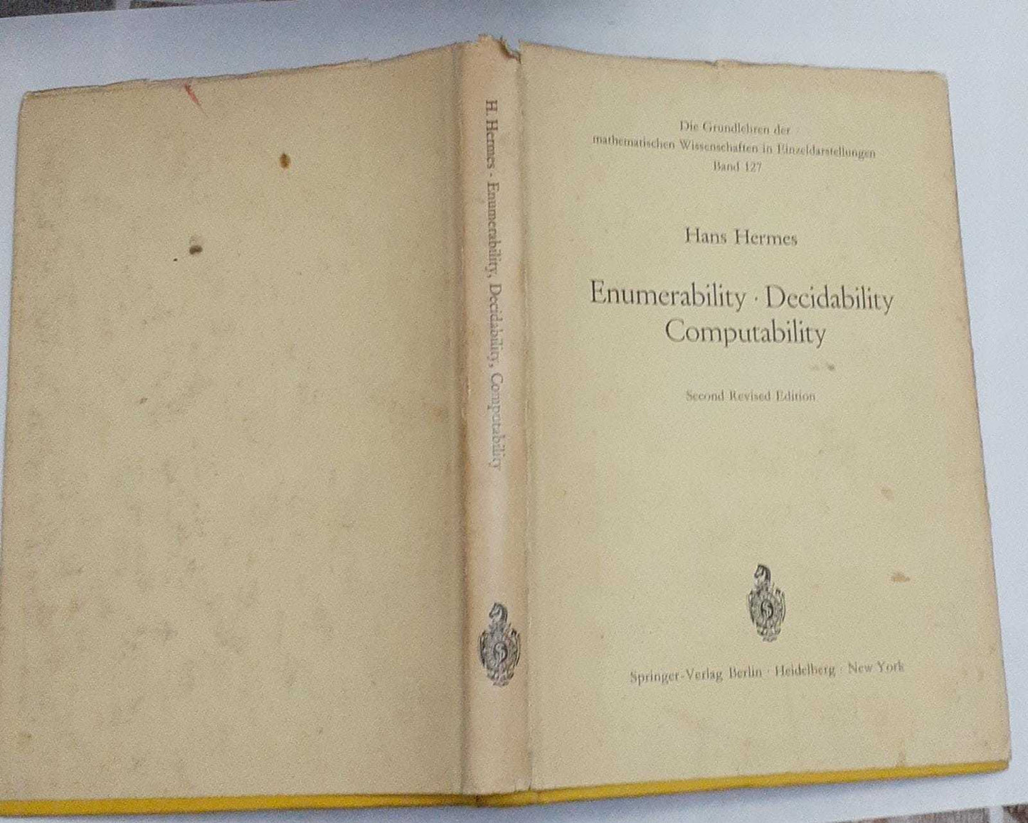 Enumerability. Decidability Computability - copertina