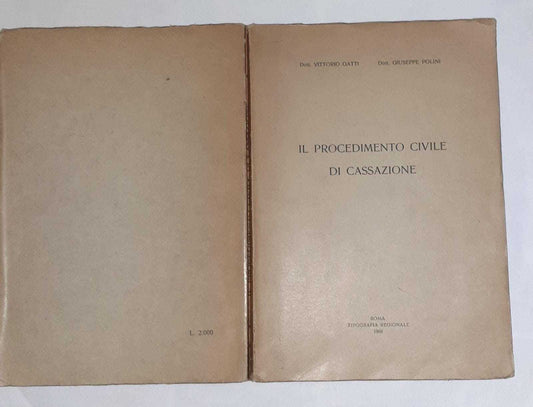 Il procedimento civile di cassazione - copertina