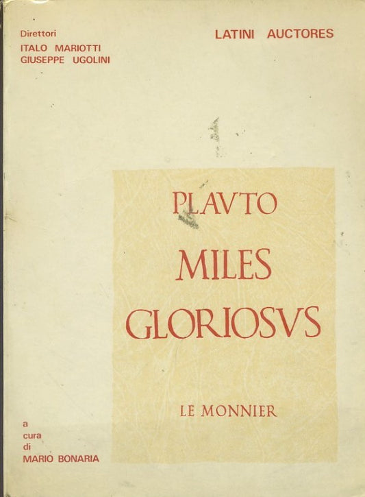 Miles gloriosus - copertina