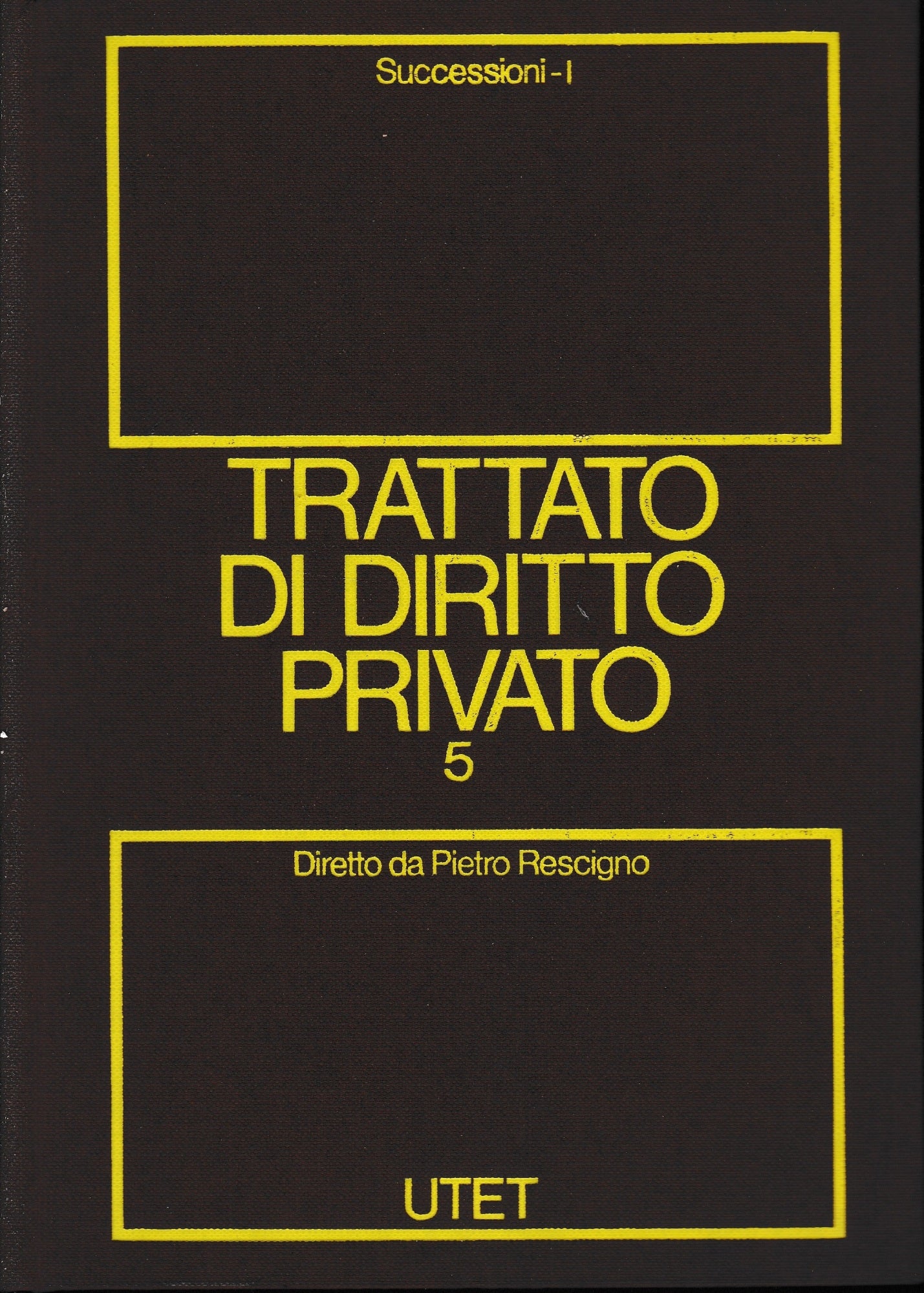 Trattato di Diritto Privato. (vol.5/1) Successioni - copertina