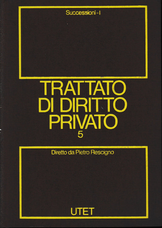 Trattato di Diritto Privato. (vol.5/1) Successioni - copertina