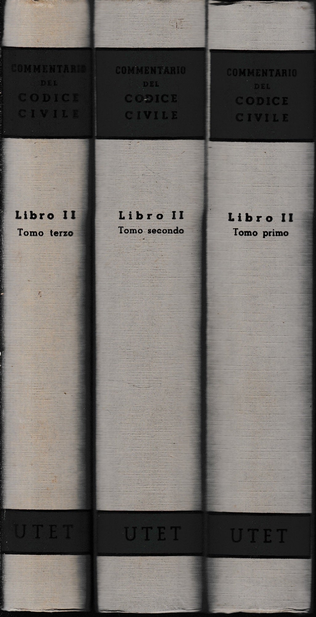 Commentario del Codice Civile (libro 2/ tomi I-II-III. Titoli I-II/III/IV-V) Tre volumi. - copertina