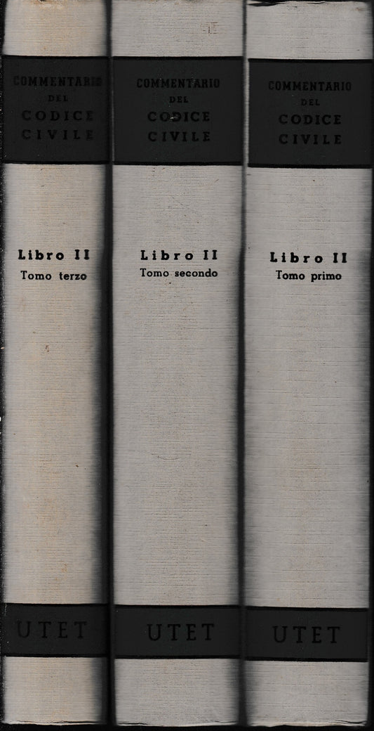Commentario del Codice Civile (libro 2/ tomi I-II-III. Titoli I-II/III/IV-V) Tre volumi. - copertina