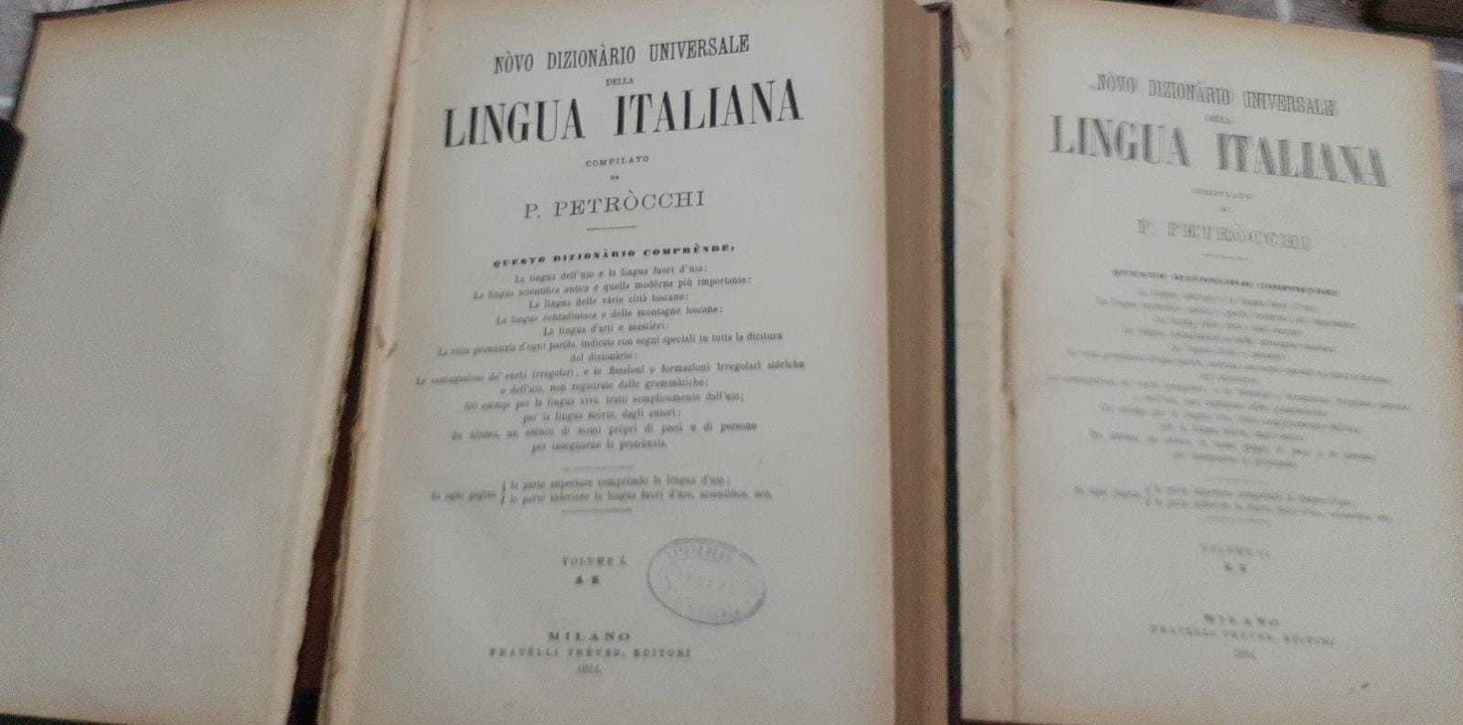 Novo dizionario universale della lingua italiana. Volume I II. A-K  L-Z - copertina