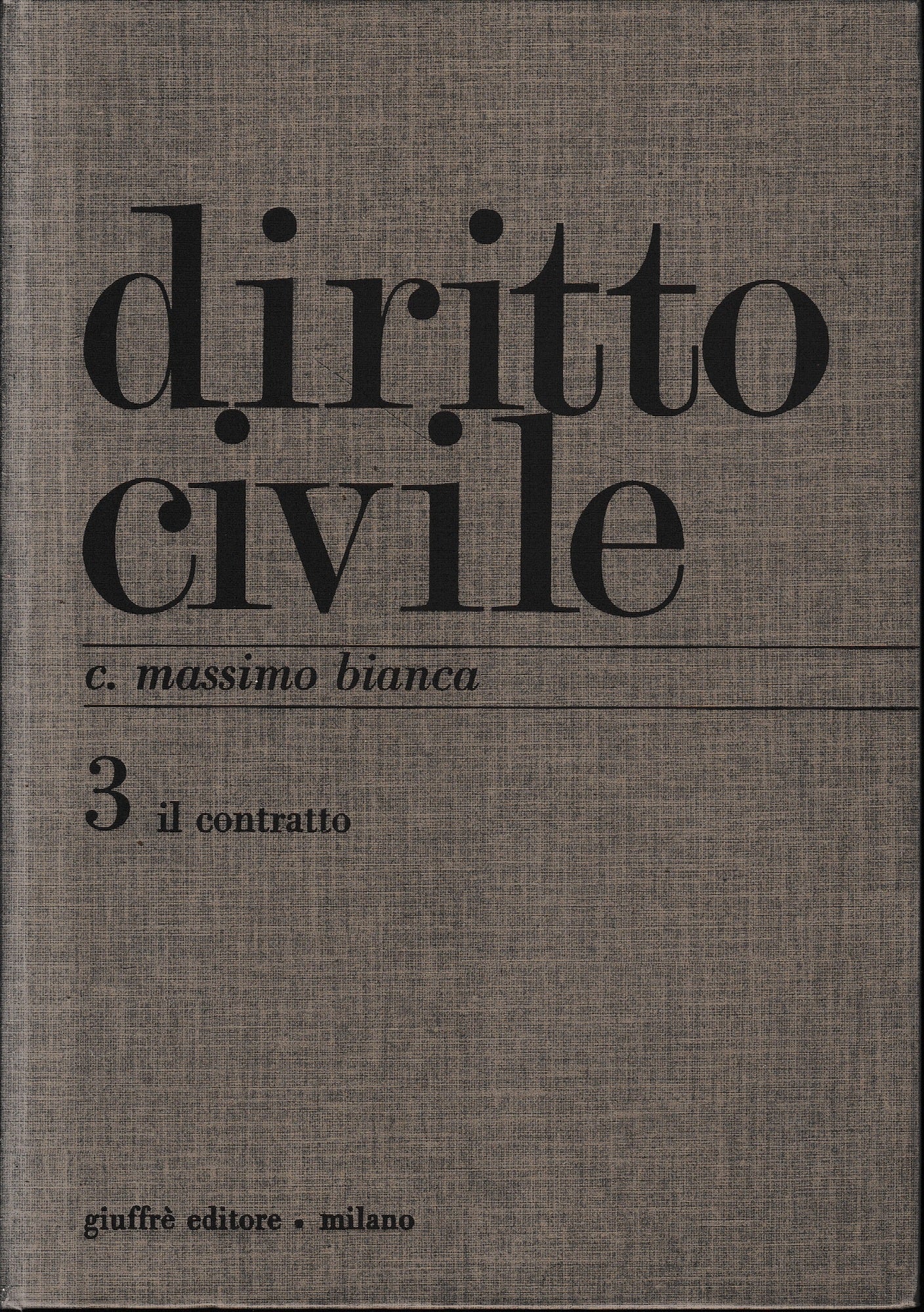 Diritto civile. Il contratto (Vol. 3) - copertina