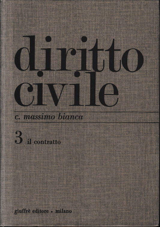 Diritto civile. Il contratto (Vol. 3) - copertina
