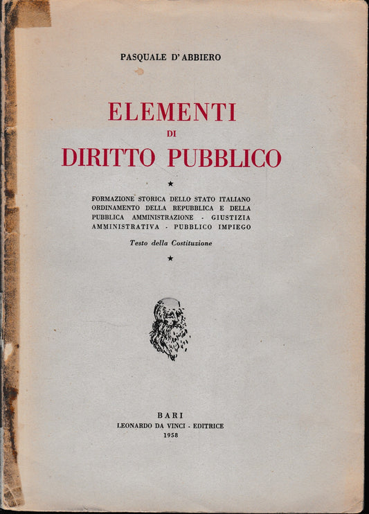 Elementi di Diritto Pubblico - copertina