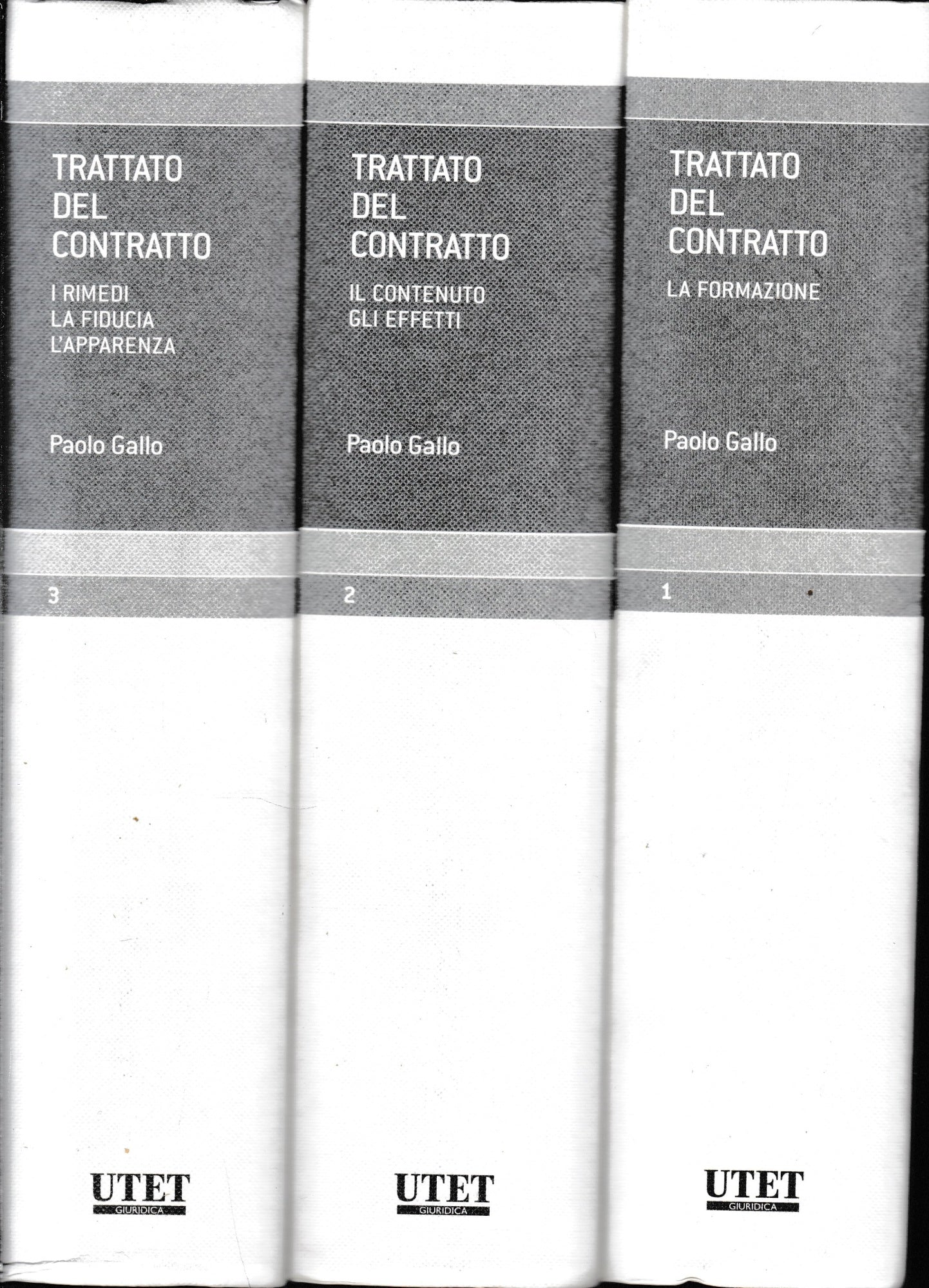 Trattato del contratto. Tre volumi opera completa. - copertina