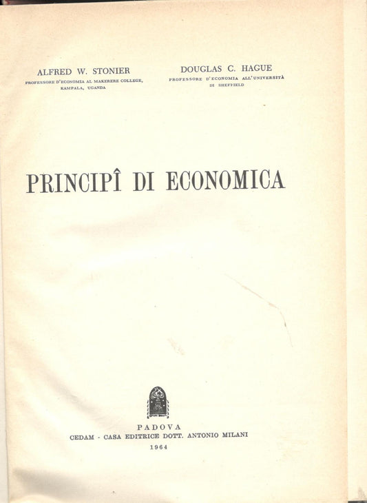 Principi di economica - copertina