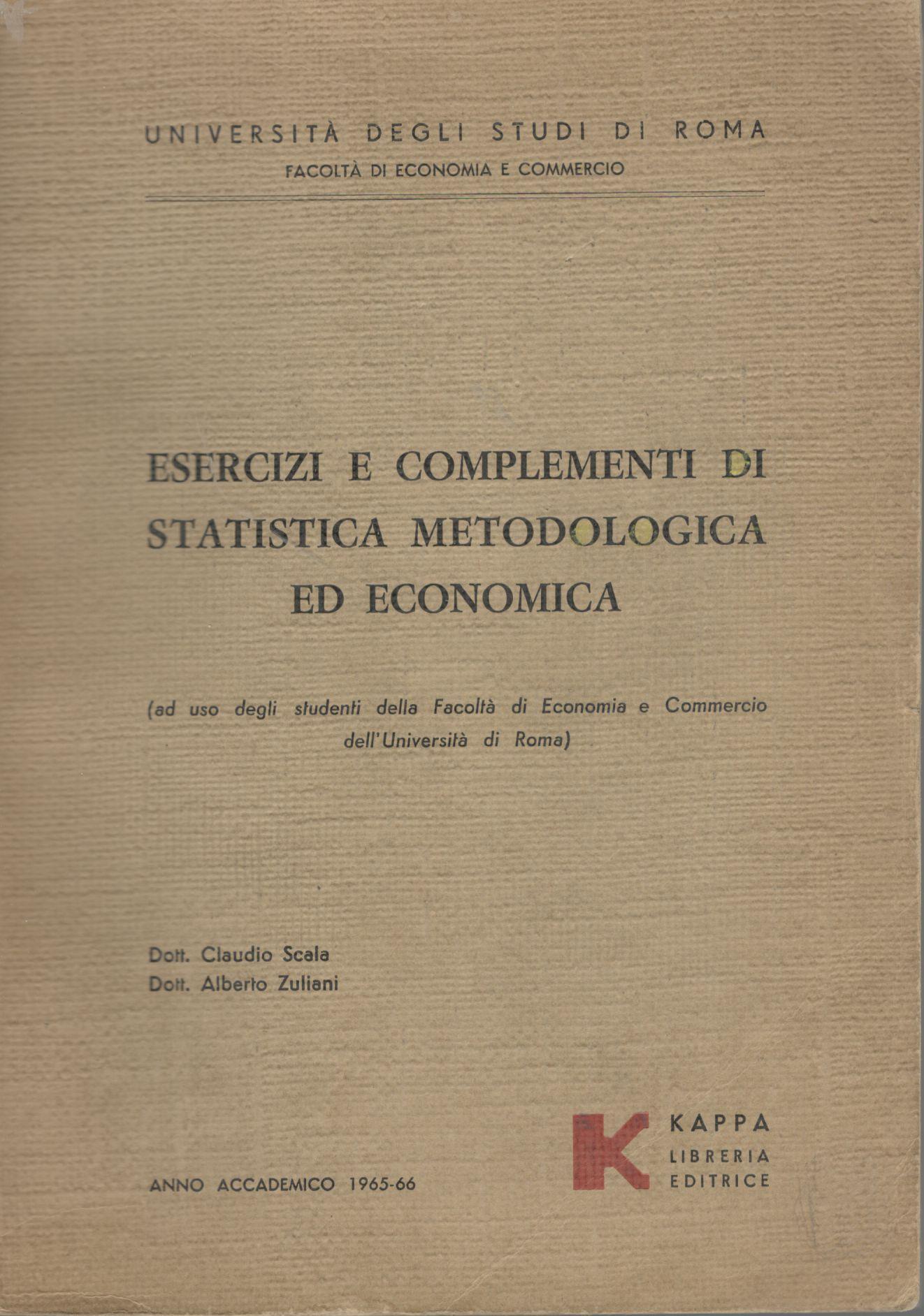 Esercizi e complementi di statistica metodologica ed economica - copertina