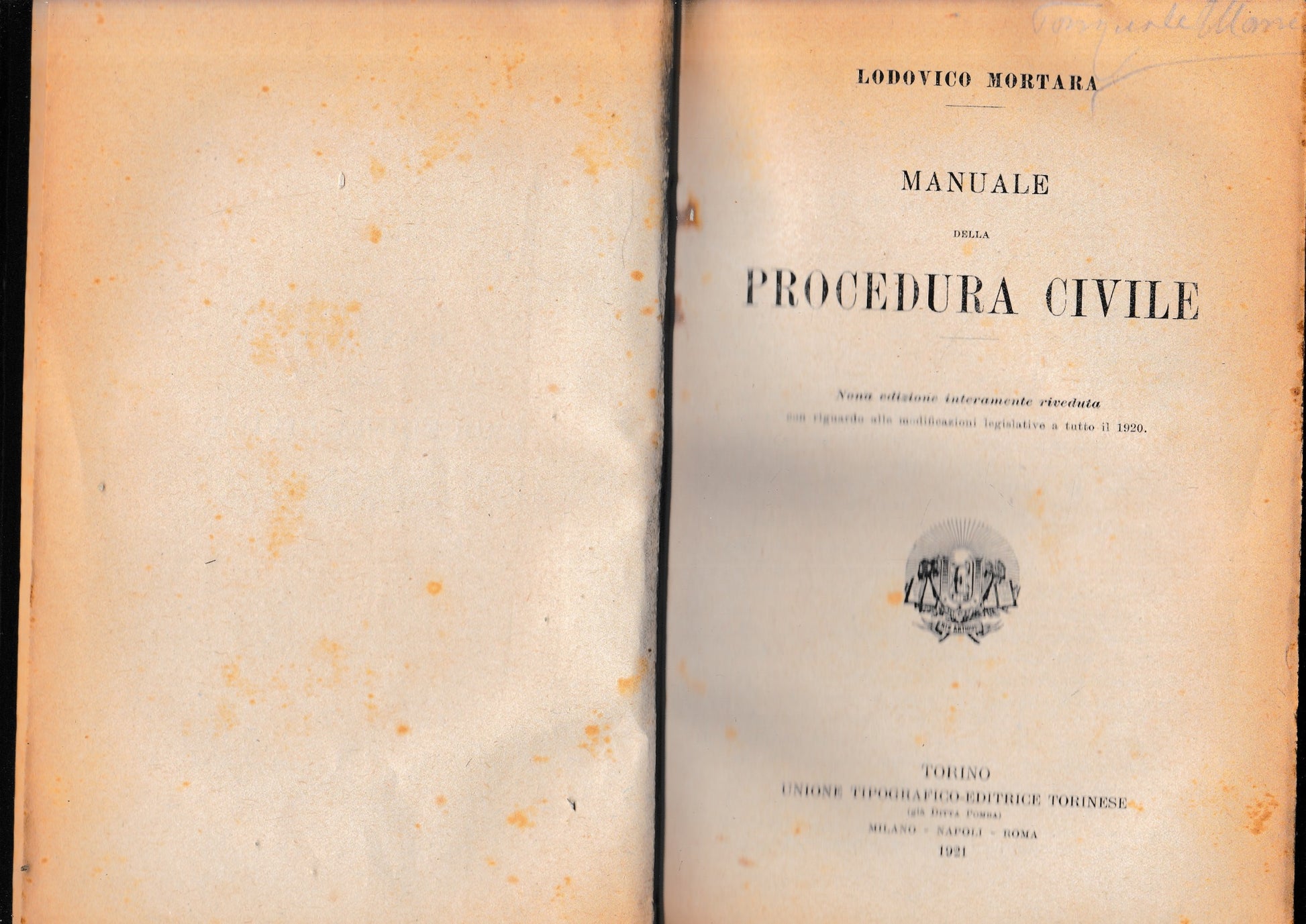 Manuale della procedura civile - copertina