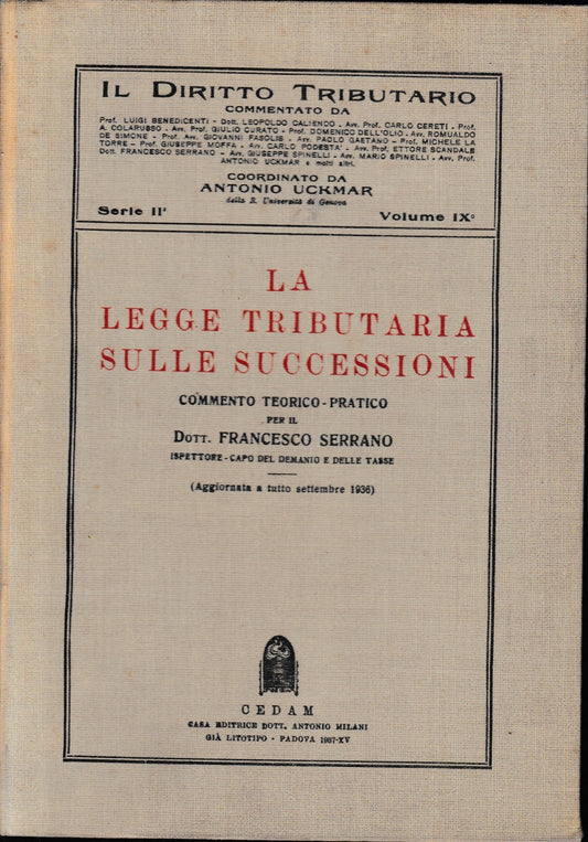 La Legge Tributaria sulle Successioni - copertina