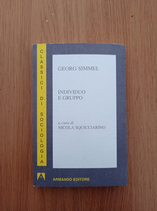 Individuo e gruppo - copertina