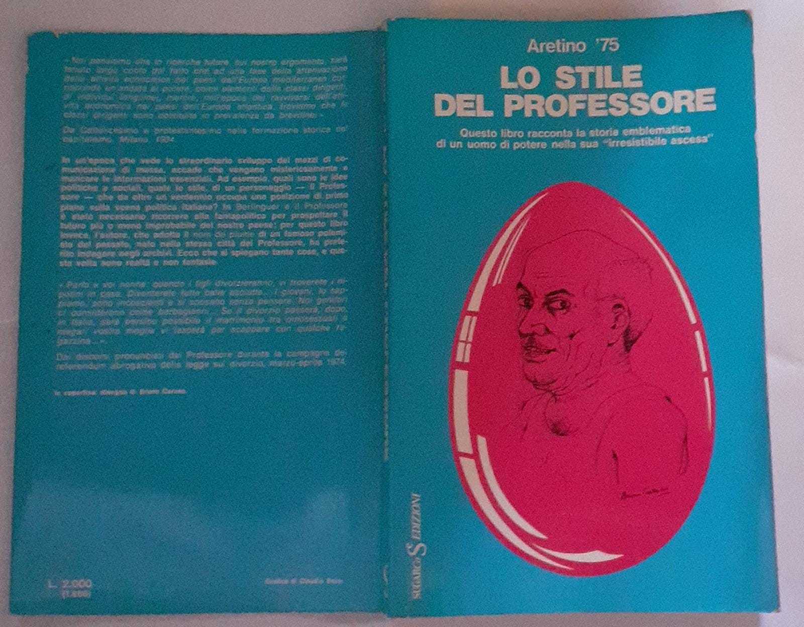 Lo stile del professore - copertina