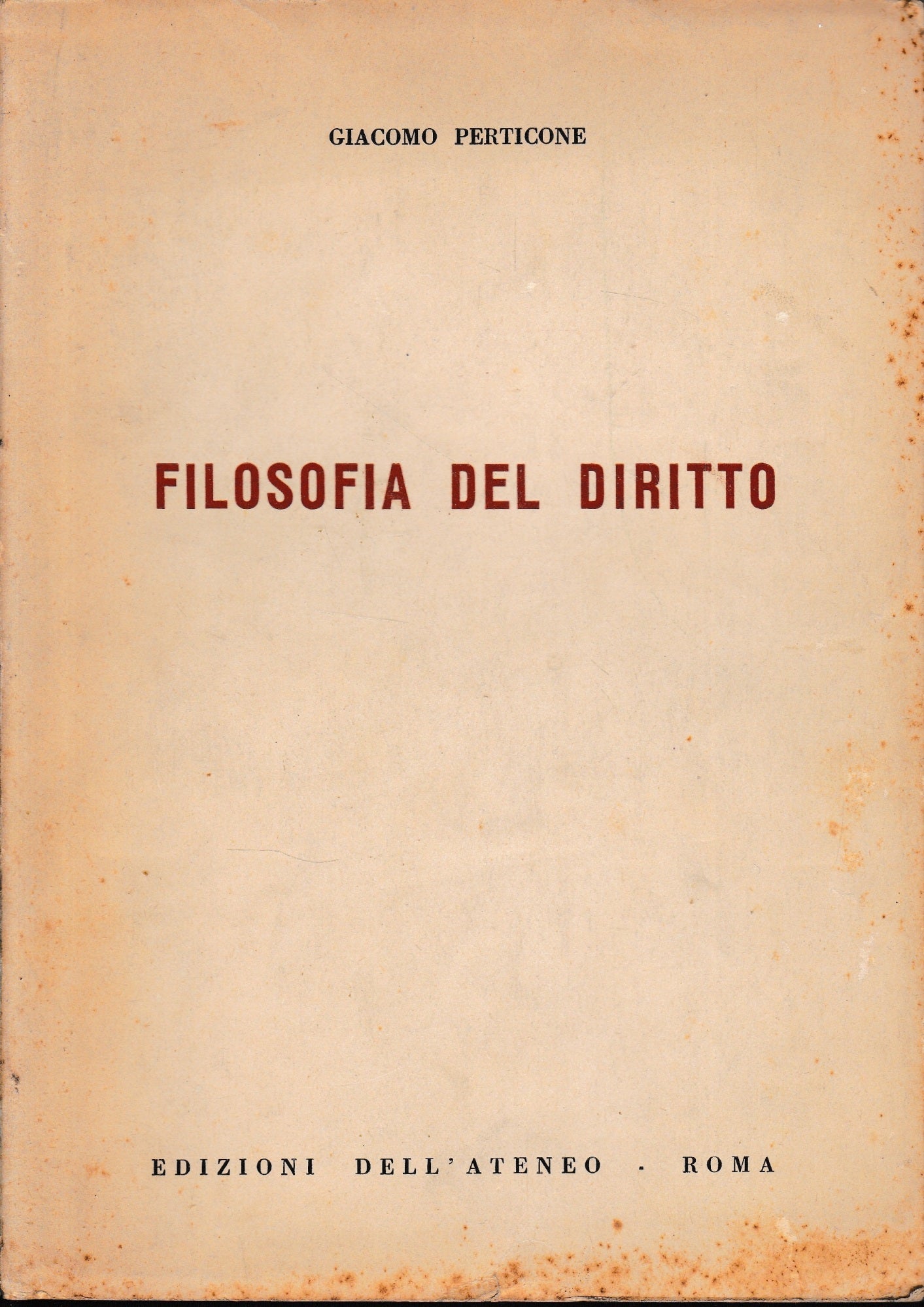 Filosofia del diritto - copertina