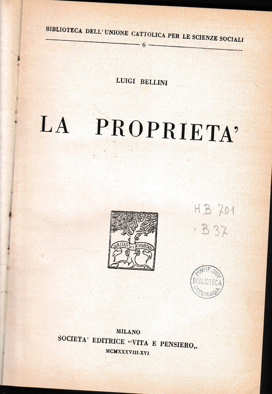 La Proprietà - copertina