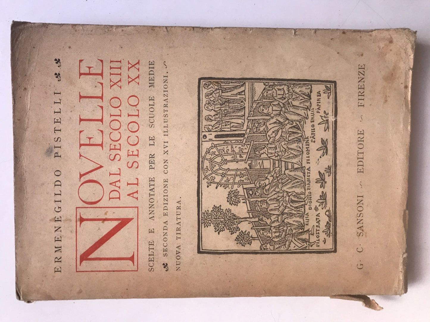 Novelle dal secolo XIII al secolo XX - copertina