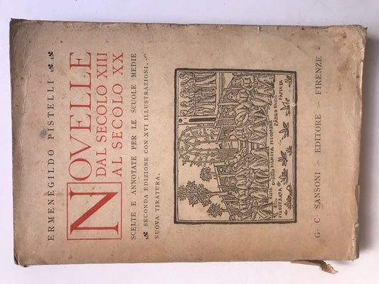 Novelle dal secolo XIII al secolo XX - copertina