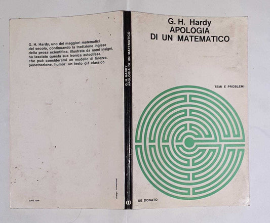 Apologia di un matematico - copertina