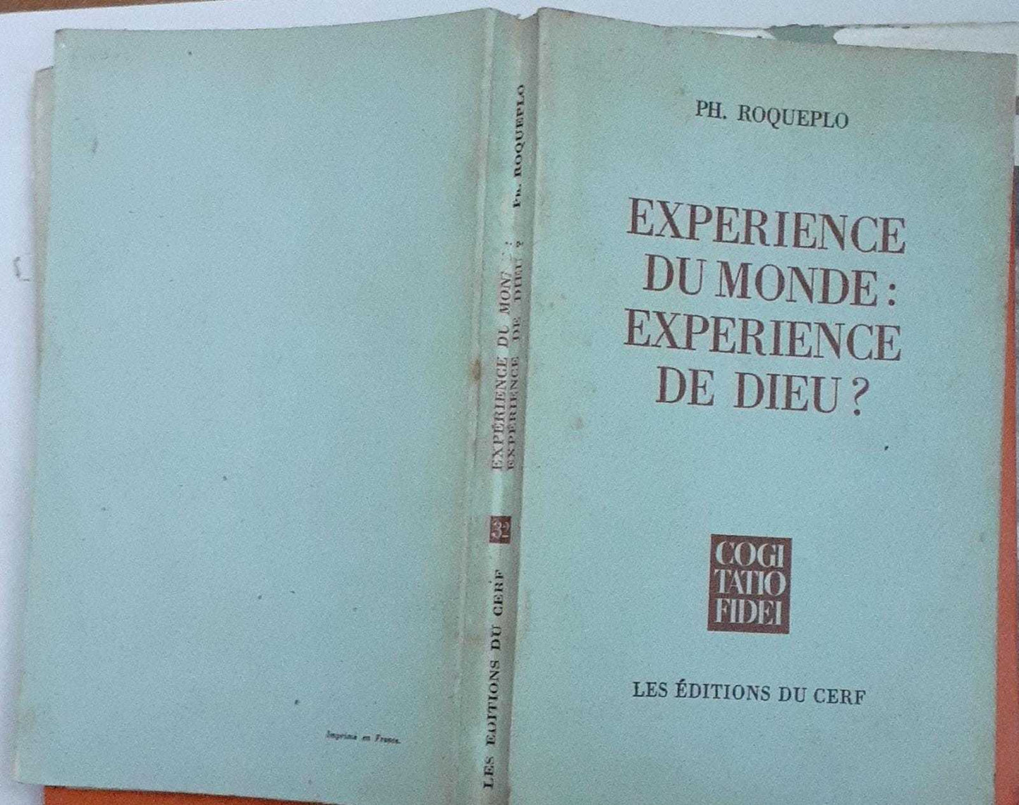 Experience du monde: experience de dieu? - copertina