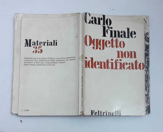 Oggetto non identificato - copertina